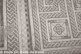 [Detall de mosaic geomètric de la Vil·la romana de Dueñas, Palència]