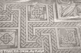 [Detall de mosaic geomètric de la Vil·la romana de Dueñas, Palència]