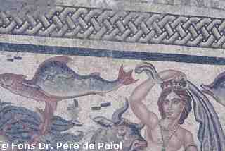 [Detall del mosaic d'Oceà de la Vil·la romana de Dueñas, Palència]