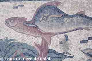 [Detall del mosaic de la Vil·la romana de Dueñas, Palència]