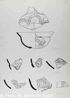 Dibuix a tinta de diverses peces