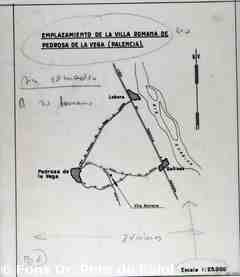 Emplazamiento de la villa romana de Pedrosa de la Vega (Palencia)