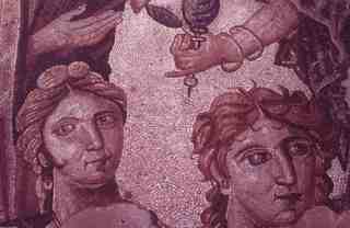 [Detall del mosaic d'Aquil·les a Skyros]