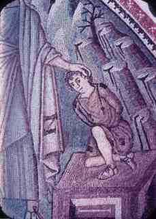 [Detall del sacrifici d'Isaac, San Vitale de Ravenna]