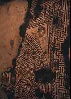 [Detall del mosaic d'Oceà, d'un dels mosaics localitzats a Balazote, Albacete]