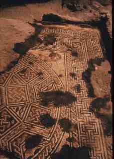 [Detall del mosaic d'Oceà, d'un dels mosaics localitzats a Balazote, Albacete]