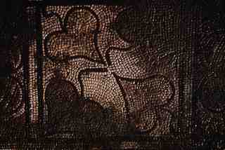 [Detall del mosaic procedent de la vil·la de Baños de Valdearados, Burgos]