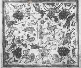[Vista general de mosaic de caça, probablement del nord d'Àfrica]