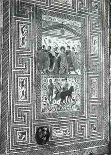[Vista general del mosaic A de la vil·la romana de Baños de Valdearados]