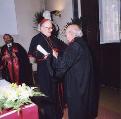 [Festa de l'entrega del doctorat honoris causa del Pontificio Istituto di Archeologia Cristiana]