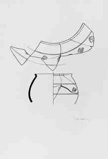 [Dibuix de peça de Terra Sigil·lata Hispànica procedent de les excavacions de la vil·la romana de La Olmeda, Palencia]