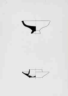 [Dibuix de peces de Terra Sigil·lata Hispànica procedents de les excavacions de la vil·la romana de La Olmeda, Palencia]