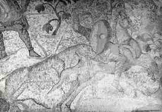 [Detall del mosaic de caça de La Olmeda, Palencia]