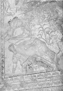 [Detall del mosaic de caça de La Olmeda, Palencia]