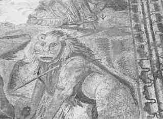 [Detall del mosaic de caça de La Olmeda, Palencia]