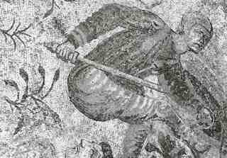 [Detall del mosaic de caça de La Olmeda, Palencia]