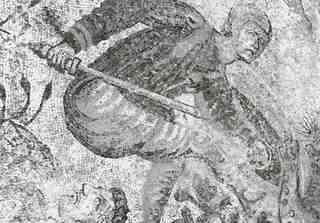 [Detall del mosaic de caça de La Olmeda, Palencia]