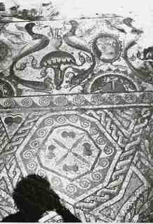 [Detall d'un paviment de mosaic procedent de la vil·la de La Olmeda]