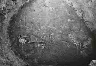[Detall d'un fragment de paviment de mosaic procedent de la vil·la de La Olmeda]