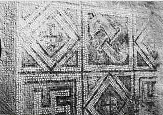 [Detall d'un paviment de mosaic procedent de la vil·la de La Olmeda]