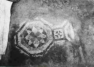 [Detall d'un paviment de mosaic procedent de la vil·la de La Olmeda]