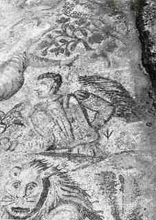 [Detall del mosaic de caça de La Olmeda, Palencia]