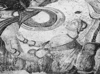 [Detall del mosaic d'Aquil·les de la vil·la de La Olmeda]