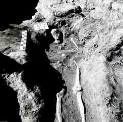 [Detall de la sepultura 37 excavada a San Juan de Baños]