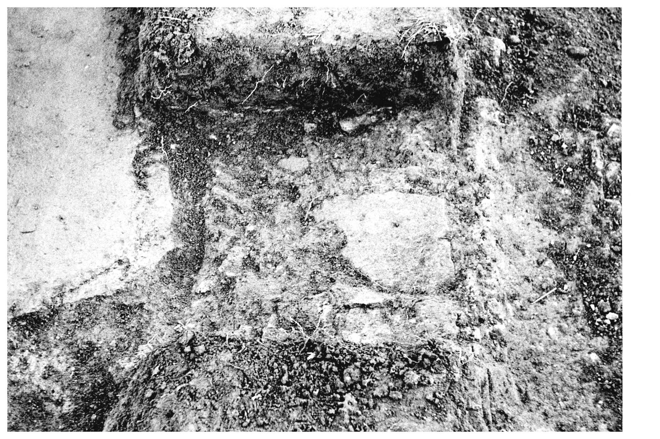 [Detall de l'excavació de la zona del baptisteri de Vil·la Fortunatus]
