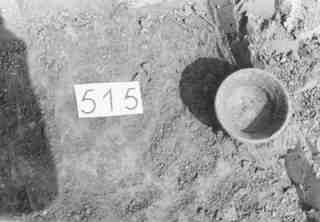 [Objecte ceràmic de la tomba núm. 515 de la Necròpoli de Saldaña]