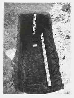 [Detall de l'excavació de la sepultura 342 de la necròpoli de Saldaña, Palència]