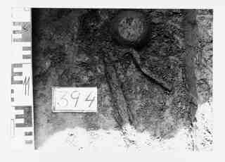 [Detall de l'excavació de la sepultura 394 de la necròpoli de Saldaña, Palència]