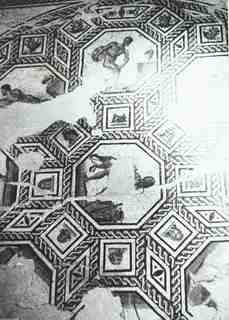 [Detall del mosaic dels atletes vencedors de Vienne, França]