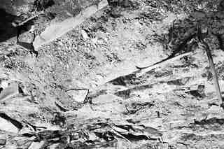 Vista de les tombes situades a l'est de la necròpoli de Velilla del Río